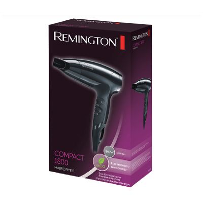 REMINGTON Compact Hair Dryer (1800W, Black) D5000